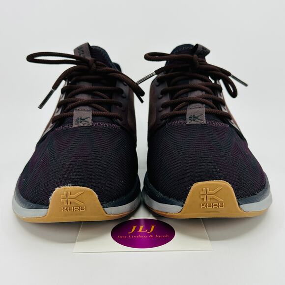 Kuru Women's Atom Supportive Everyday Walking Sneakers Wine Purple/ Gray Size 8 - Picture 2 of 11